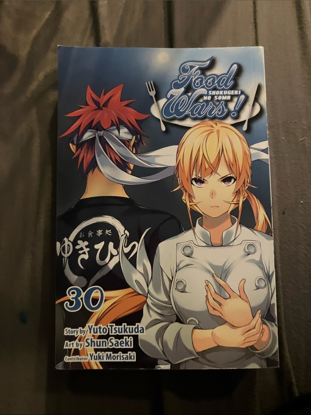Food Wars! Vol. 30 Manga - Blue Cover with Blonde Chef
